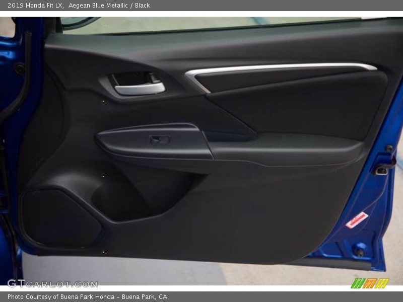 Aegean Blue Metallic / Black 2019 Honda Fit LX