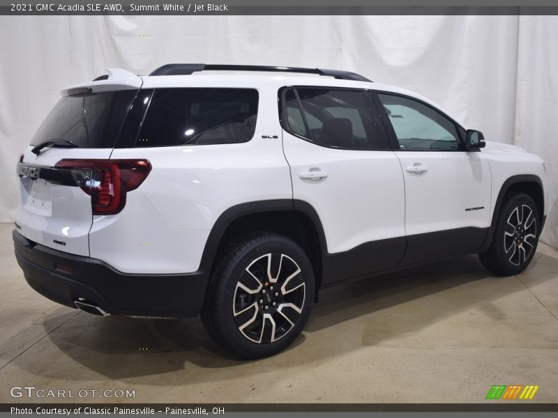Summit White / Jet Black 2021 GMC Acadia SLE AWD