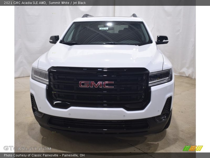Summit White / Jet Black 2021 GMC Acadia SLE AWD