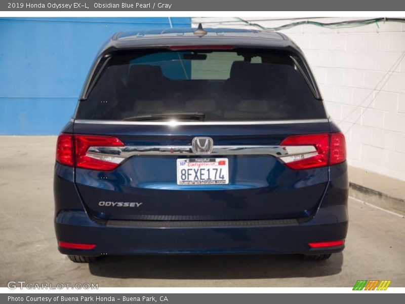 Obsidian Blue Pearl / Gray 2019 Honda Odyssey EX-L