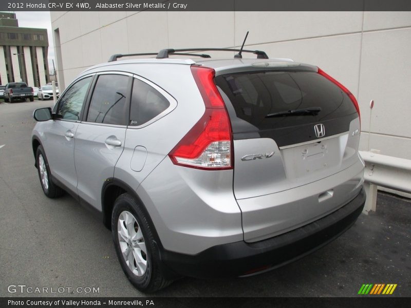 Alabaster Silver Metallic / Gray 2012 Honda CR-V EX 4WD