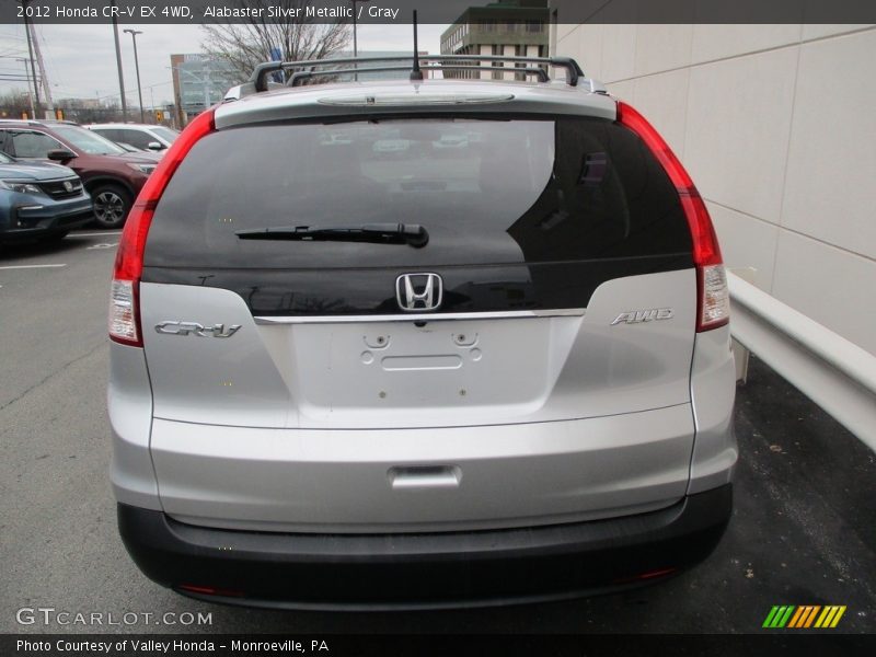 Alabaster Silver Metallic / Gray 2012 Honda CR-V EX 4WD
