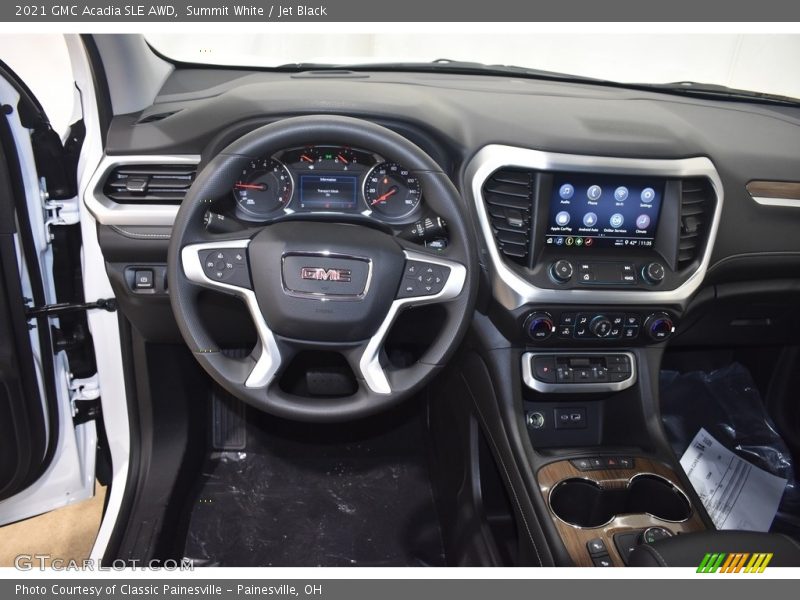 Summit White / Jet Black 2021 GMC Acadia SLE AWD
