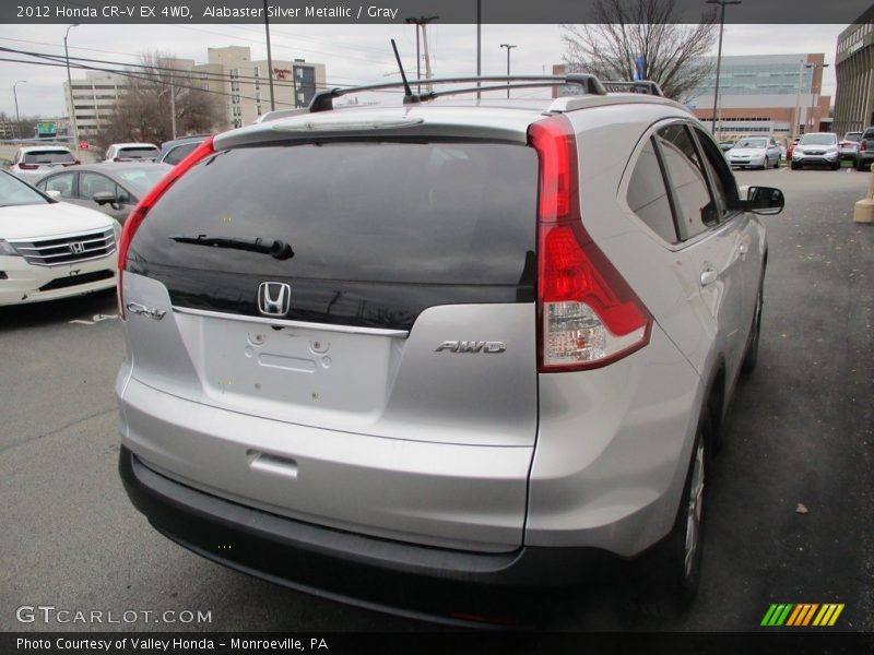 Alabaster Silver Metallic / Gray 2012 Honda CR-V EX 4WD