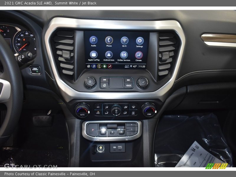Summit White / Jet Black 2021 GMC Acadia SLE AWD