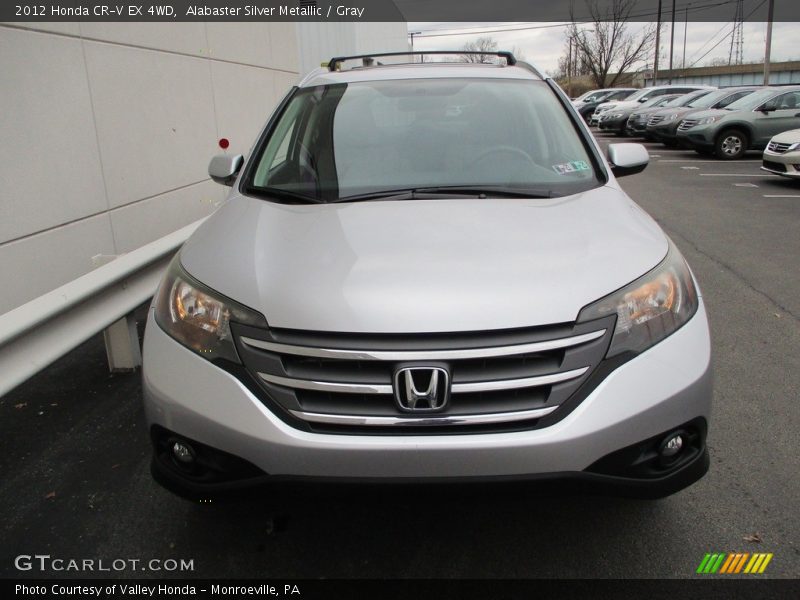 Alabaster Silver Metallic / Gray 2012 Honda CR-V EX 4WD