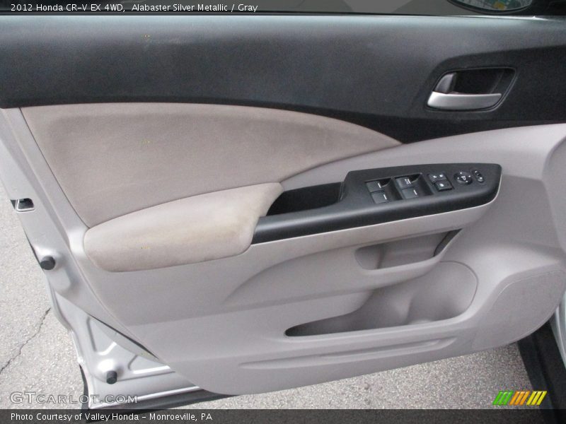 Alabaster Silver Metallic / Gray 2012 Honda CR-V EX 4WD