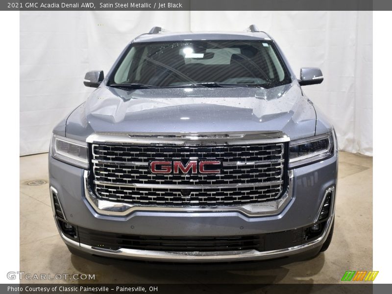 Satin Steel Metallic / Jet Black 2021 GMC Acadia Denali AWD