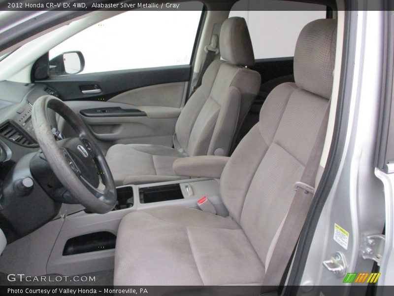 Alabaster Silver Metallic / Gray 2012 Honda CR-V EX 4WD