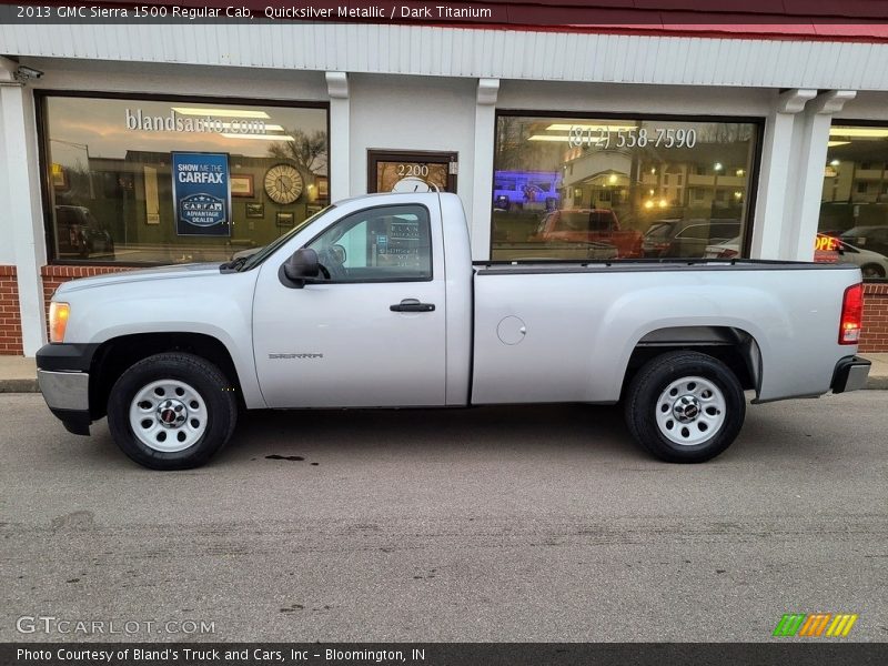 Quicksilver Metallic / Dark Titanium 2013 GMC Sierra 1500 Regular Cab