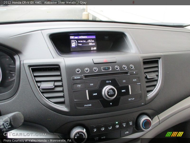Alabaster Silver Metallic / Gray 2012 Honda CR-V EX 4WD