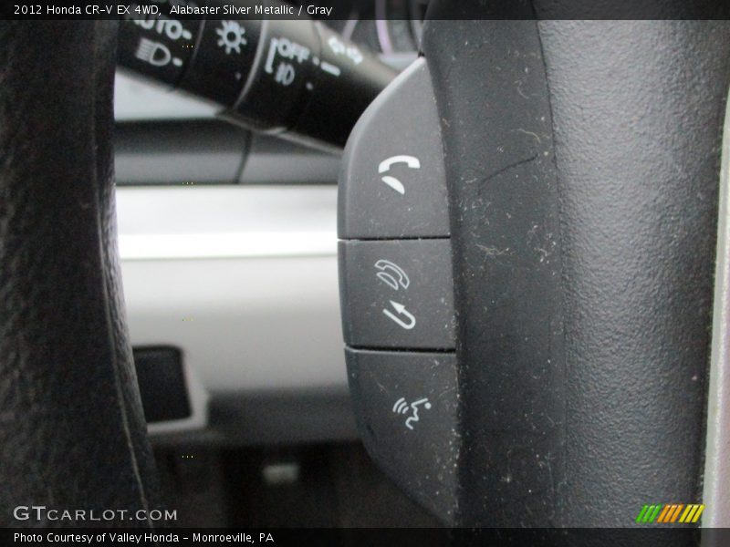 Alabaster Silver Metallic / Gray 2012 Honda CR-V EX 4WD