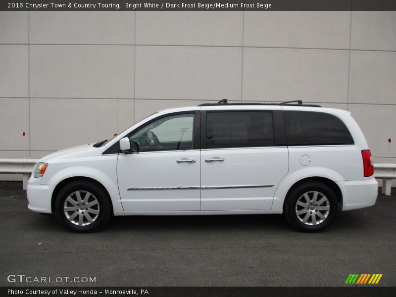 Bright White / Dark Frost Beige/Medium Frost Beige 2016 Chrysler Town & Country Touring