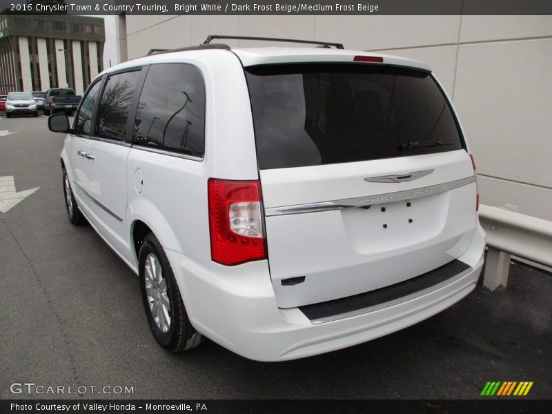 Bright White / Dark Frost Beige/Medium Frost Beige 2016 Chrysler Town & Country Touring