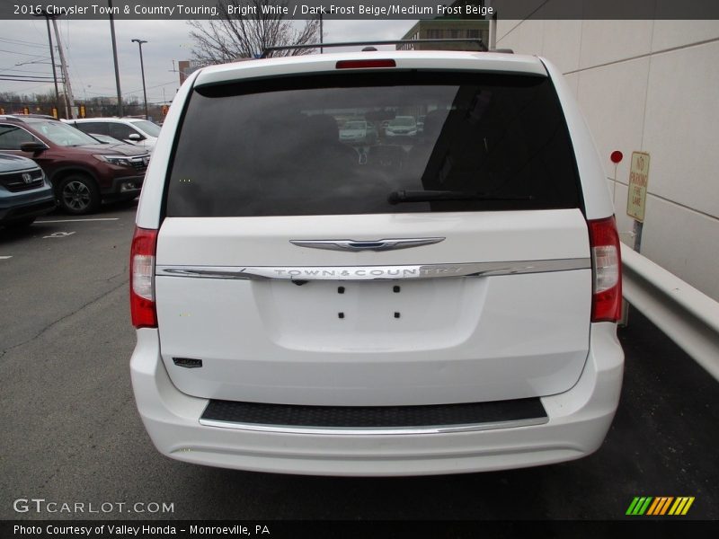 Bright White / Dark Frost Beige/Medium Frost Beige 2016 Chrysler Town & Country Touring