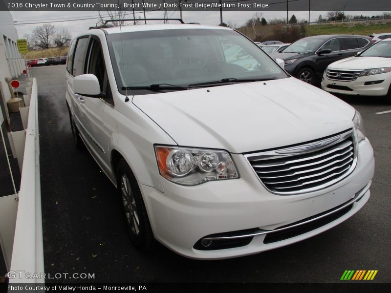 Bright White / Dark Frost Beige/Medium Frost Beige 2016 Chrysler Town & Country Touring