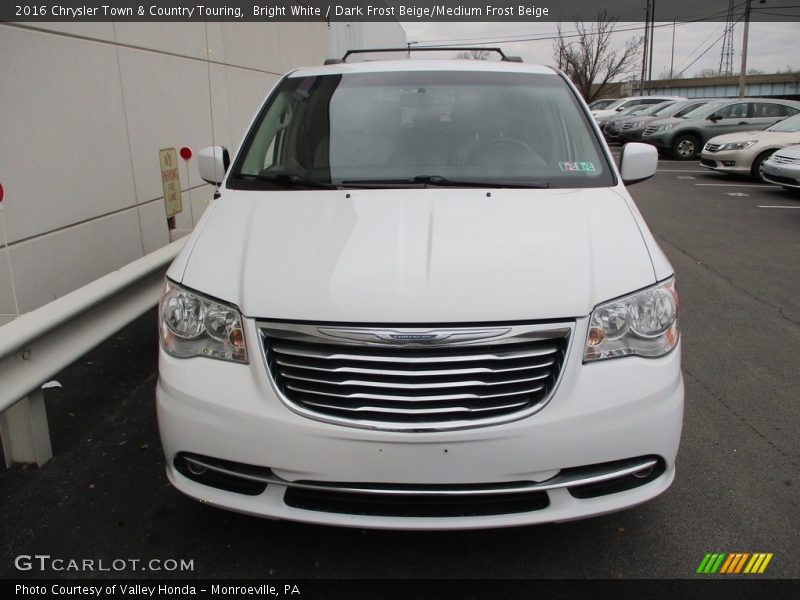 Bright White / Dark Frost Beige/Medium Frost Beige 2016 Chrysler Town & Country Touring