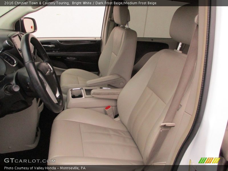 Bright White / Dark Frost Beige/Medium Frost Beige 2016 Chrysler Town & Country Touring