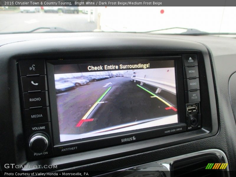 Bright White / Dark Frost Beige/Medium Frost Beige 2016 Chrysler Town & Country Touring