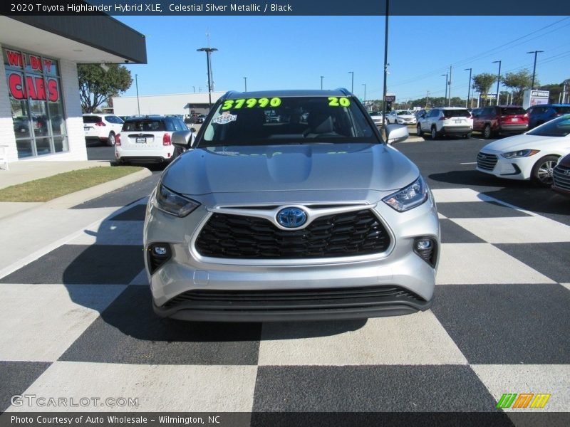 Celestial Silver Metallic / Black 2020 Toyota Highlander Hybrid XLE