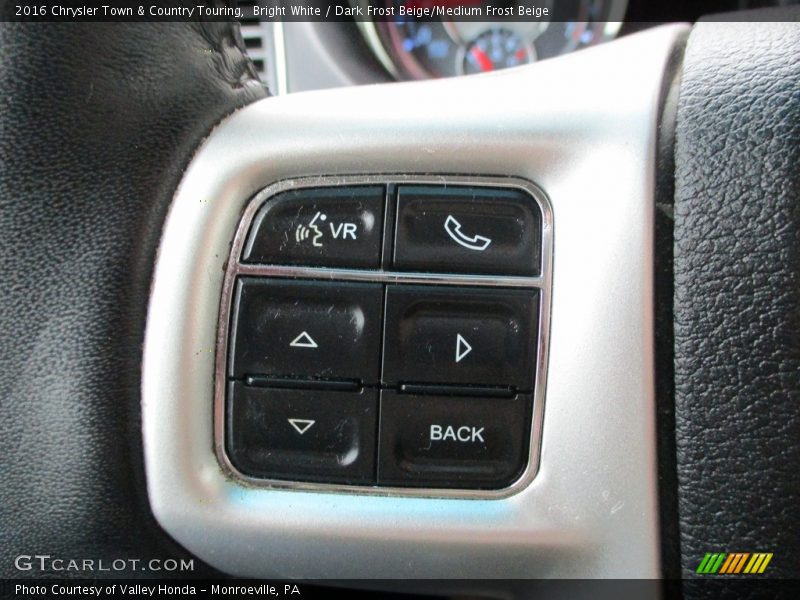 Bright White / Dark Frost Beige/Medium Frost Beige 2016 Chrysler Town & Country Touring