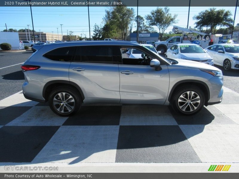 Celestial Silver Metallic / Black 2020 Toyota Highlander Hybrid XLE