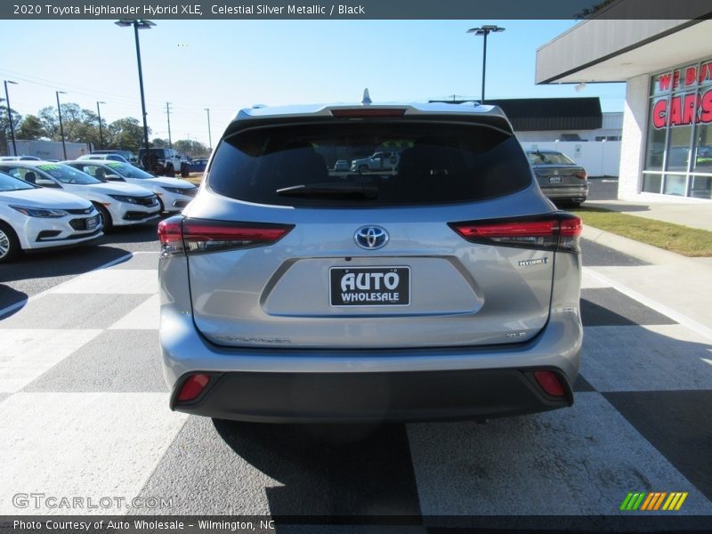 Celestial Silver Metallic / Black 2020 Toyota Highlander Hybrid XLE