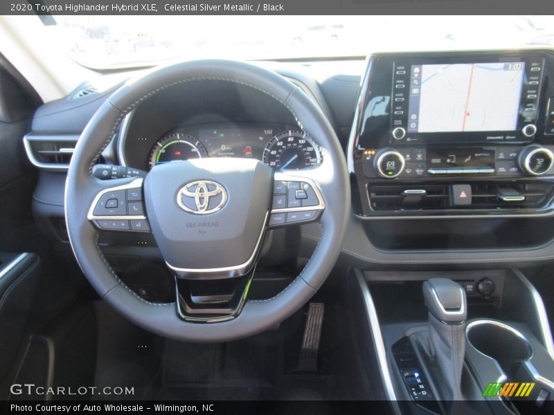 Celestial Silver Metallic / Black 2020 Toyota Highlander Hybrid XLE
