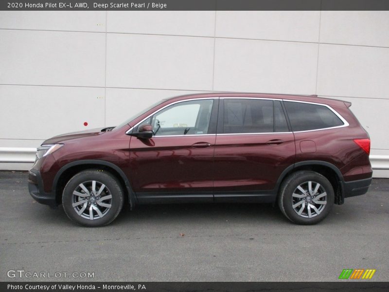  2020 Pilot EX-L AWD Deep Scarlet Pearl