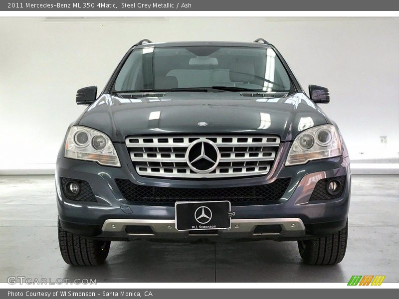 Steel Grey Metallic / Ash 2011 Mercedes-Benz ML 350 4Matic