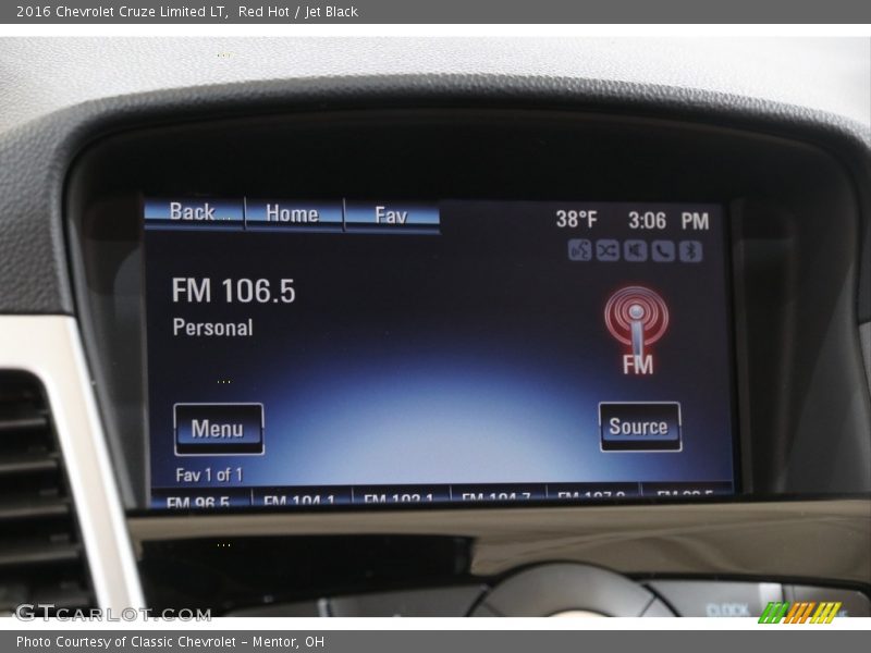 Red Hot / Jet Black 2016 Chevrolet Cruze Limited LT