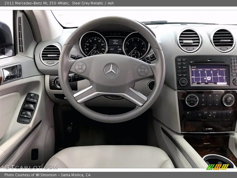 Steel Grey Metallic / Ash 2011 Mercedes-Benz ML 350 4Matic