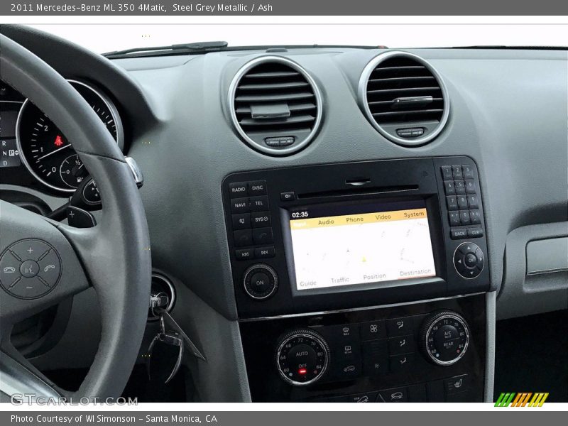 Steel Grey Metallic / Ash 2011 Mercedes-Benz ML 350 4Matic
