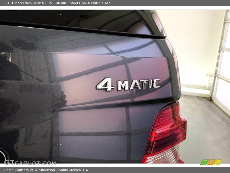 Steel Grey Metallic / Ash 2011 Mercedes-Benz ML 350 4Matic