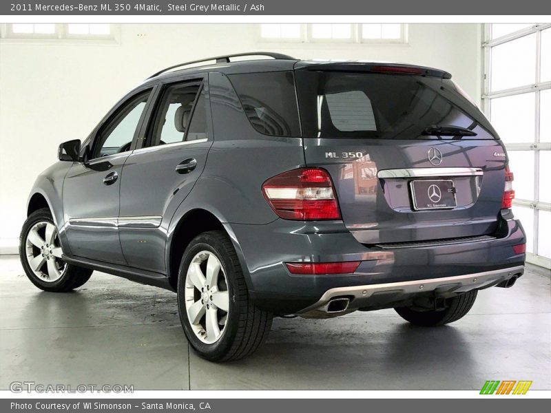 Steel Grey Metallic / Ash 2011 Mercedes-Benz ML 350 4Matic