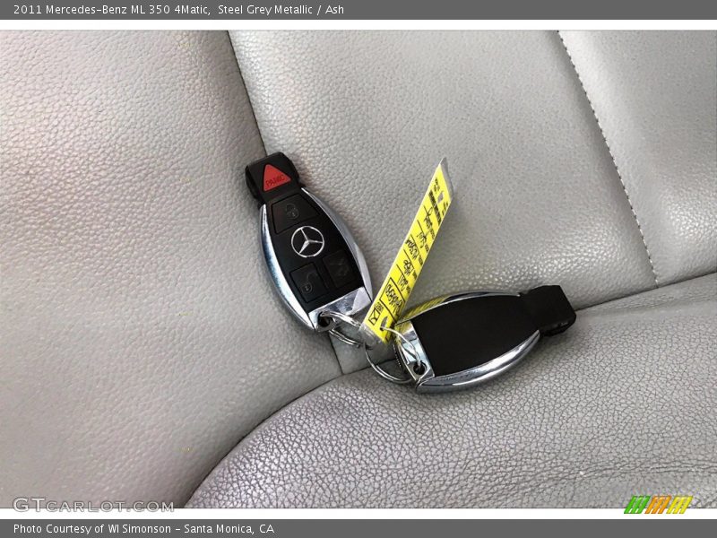 Steel Grey Metallic / Ash 2011 Mercedes-Benz ML 350 4Matic