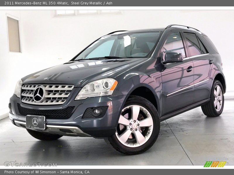Steel Grey Metallic / Ash 2011 Mercedes-Benz ML 350 4Matic
