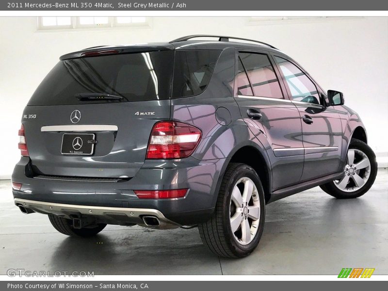 Steel Grey Metallic / Ash 2011 Mercedes-Benz ML 350 4Matic