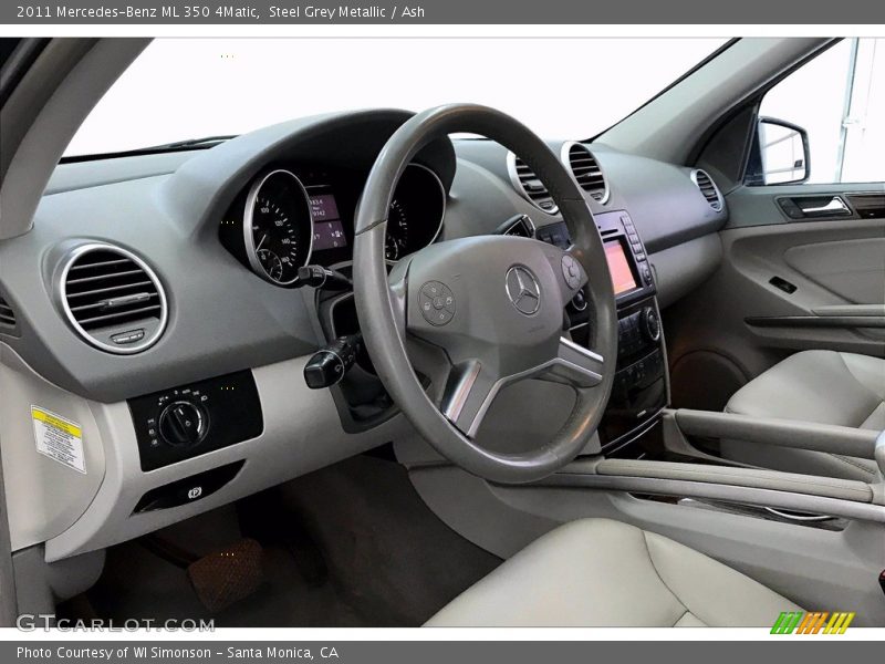 Steel Grey Metallic / Ash 2011 Mercedes-Benz ML 350 4Matic
