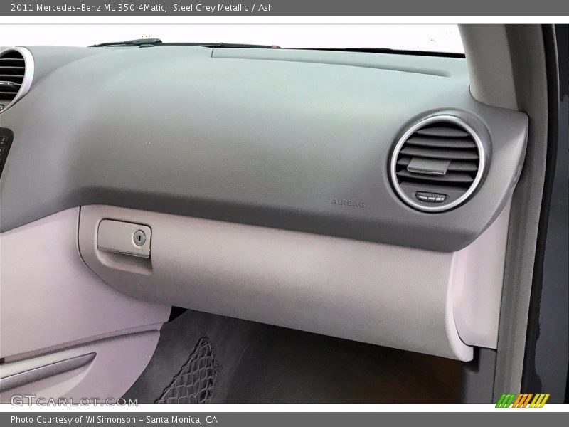 Steel Grey Metallic / Ash 2011 Mercedes-Benz ML 350 4Matic