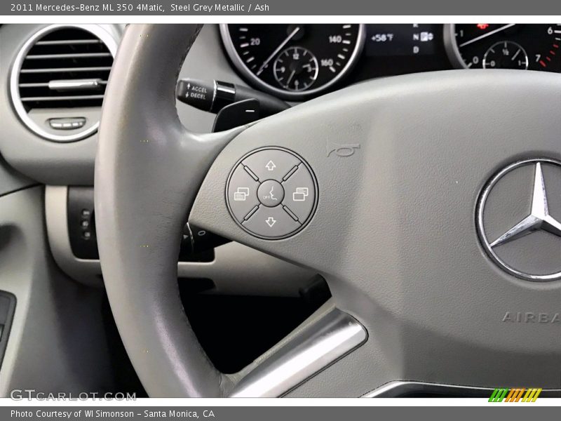 Steel Grey Metallic / Ash 2011 Mercedes-Benz ML 350 4Matic