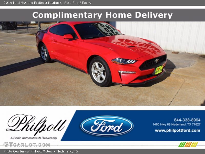 Race Red / Ebony 2019 Ford Mustang EcoBoost Fastback