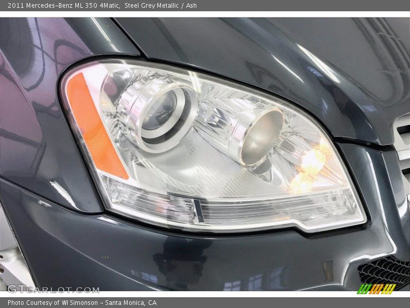 Steel Grey Metallic / Ash 2011 Mercedes-Benz ML 350 4Matic