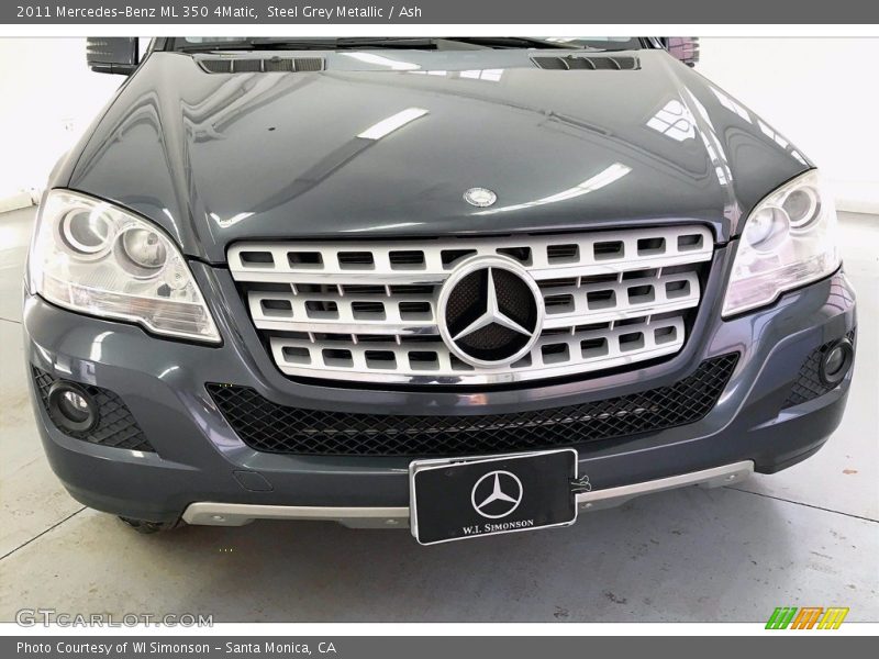 Steel Grey Metallic / Ash 2011 Mercedes-Benz ML 350 4Matic