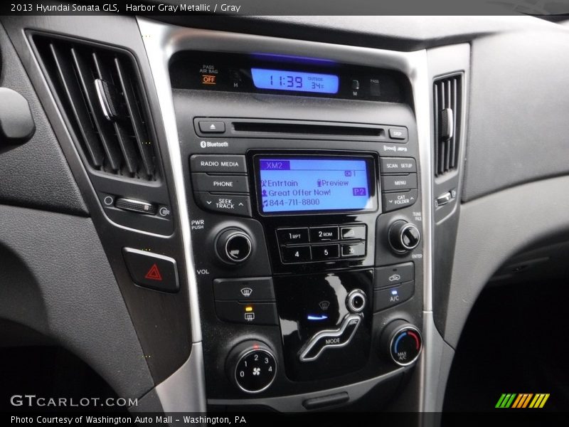 Harbor Gray Metallic / Gray 2013 Hyundai Sonata GLS