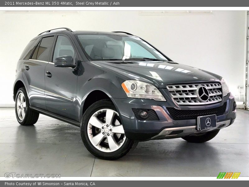 Steel Grey Metallic / Ash 2011 Mercedes-Benz ML 350 4Matic