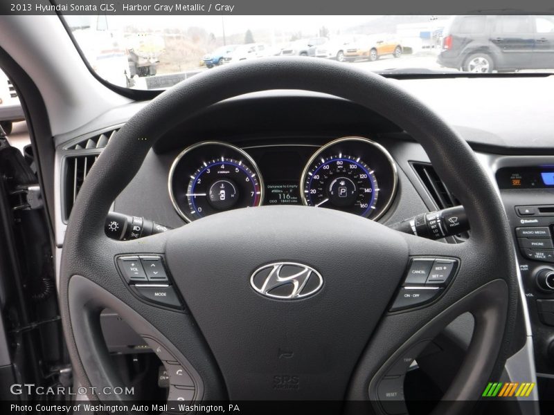 Harbor Gray Metallic / Gray 2013 Hyundai Sonata GLS