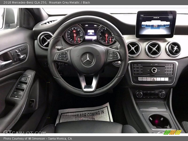 Mountain Grey Metallic / Black 2018 Mercedes-Benz GLA 250