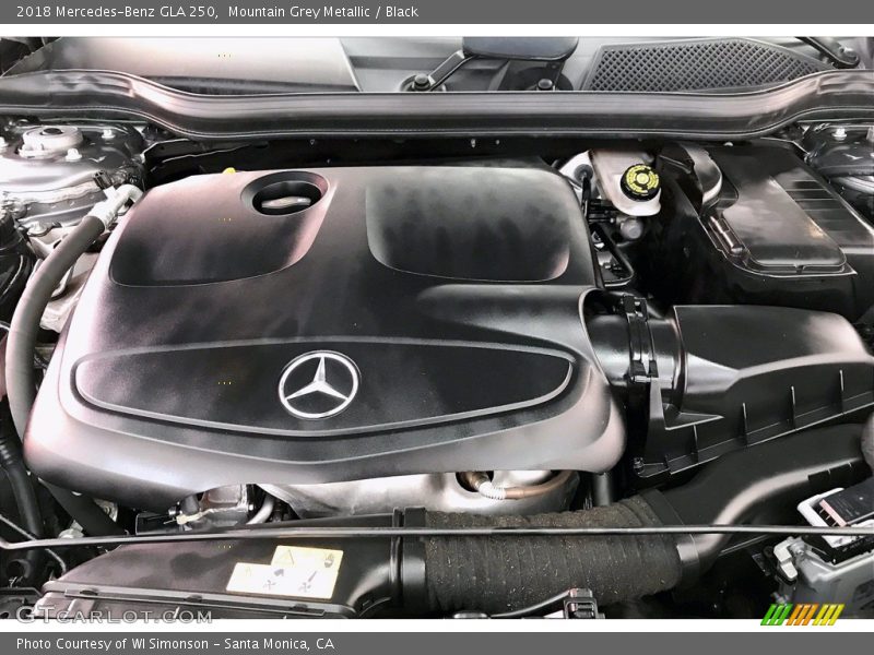Mountain Grey Metallic / Black 2018 Mercedes-Benz GLA 250