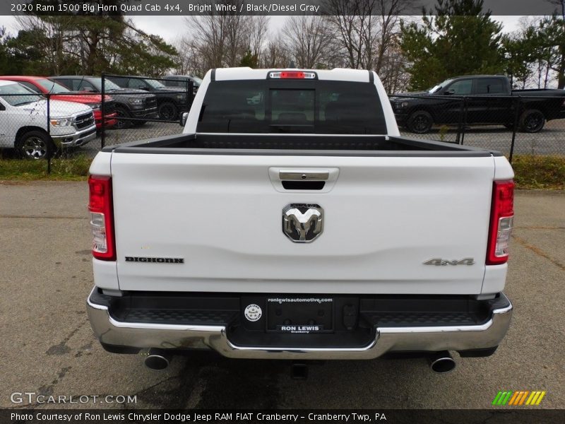 Bright White / Black/Diesel Gray 2020 Ram 1500 Big Horn Quad Cab 4x4